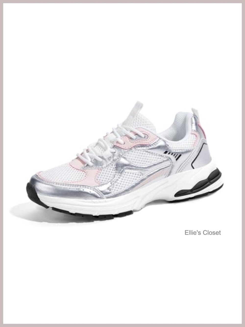 Women's Chunky Fashion Sneakers Athletic Walking Shoes Breathable Mesh Lace Up